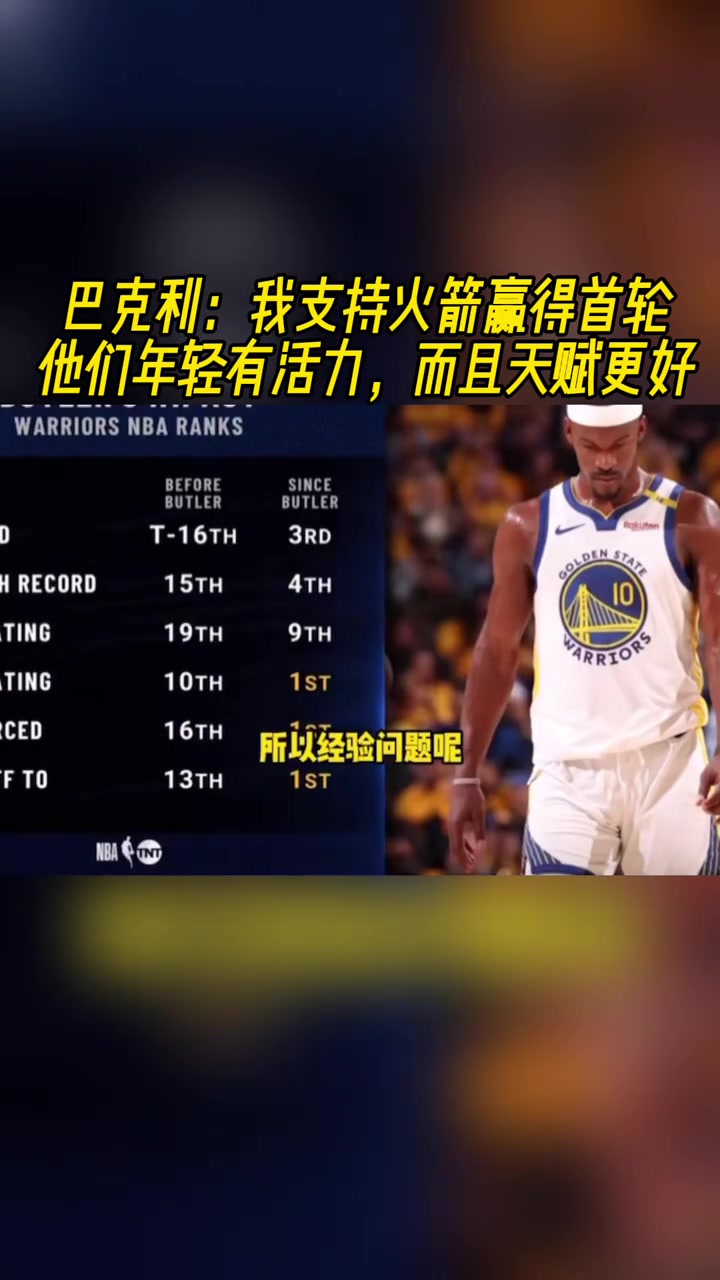 巴克利我支持火箭贏得首輪他們年輕有活力而且天賦更高